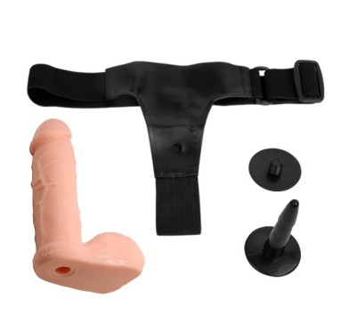 Uprząż dildo strapon lesbijskie penis członek 17cm